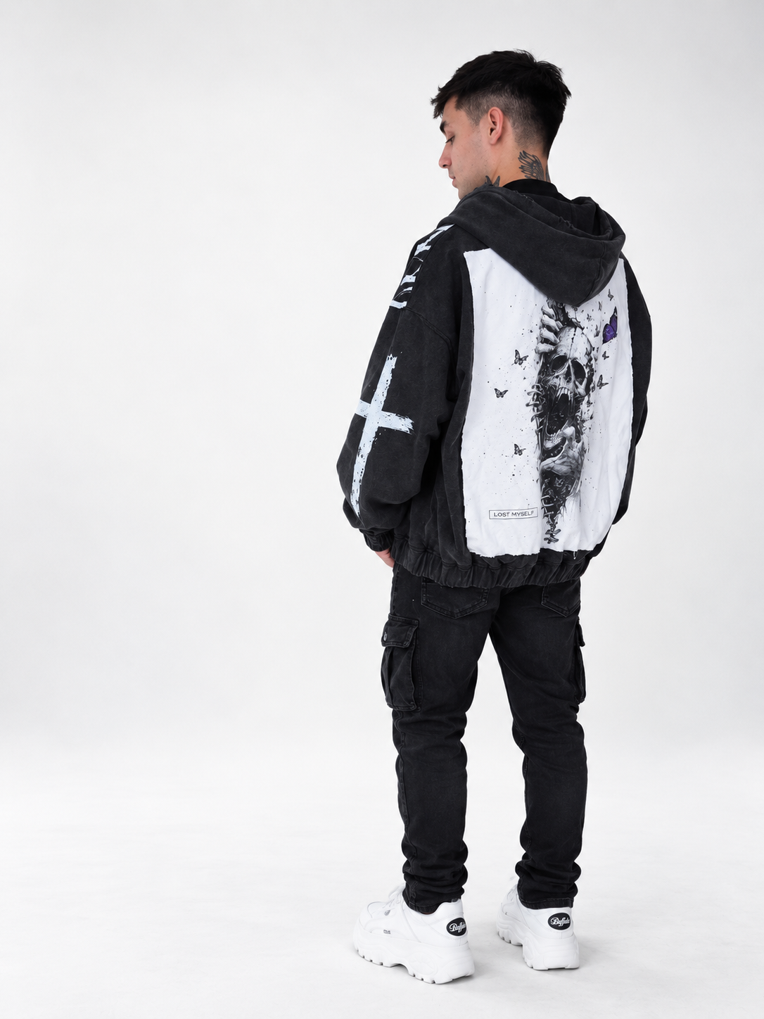 LOST MYSELF — WASHED ZIP HOODIE